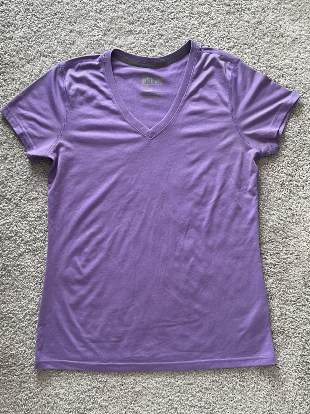 Nike Dri Fit Women's Performance T-Shirt Purple Size Large